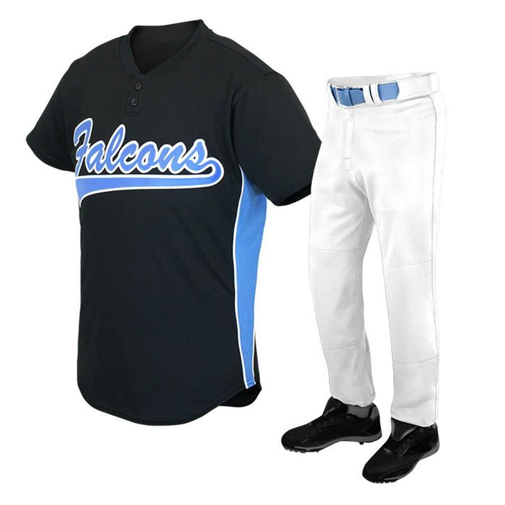 Black and Blue Baseball Uniform